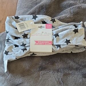 Rising Star Gray Star Infinity Scarf for Kids